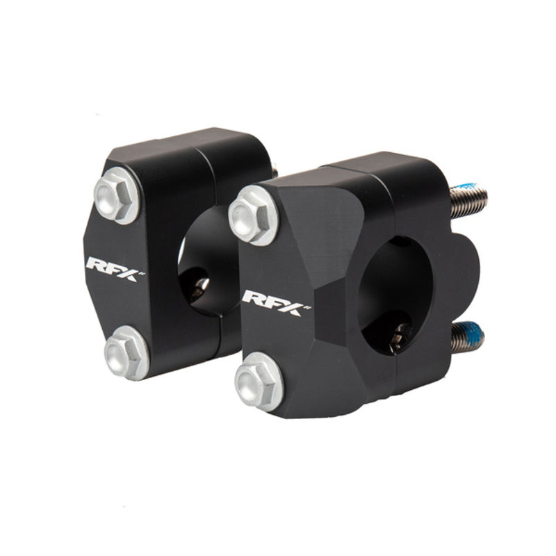 RFX Race Riser 22,2 mm>28,6 mm (Schwarz) Universelle Umrüstung auf Oversize-Lenker