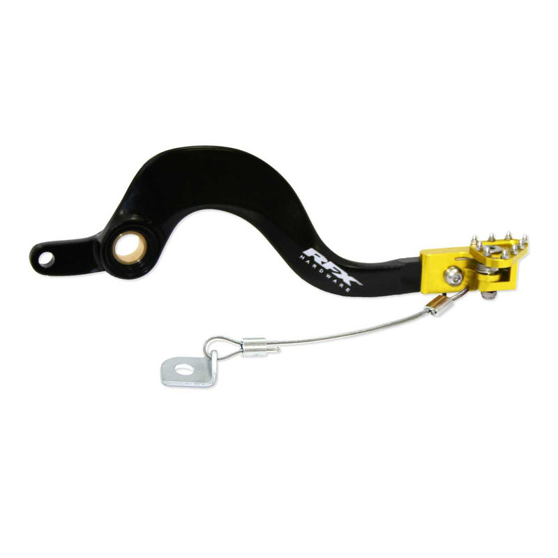 RFX Pro FT Bremshebel hinten (schwarz/gelb) - Suzuki RMZ250/450