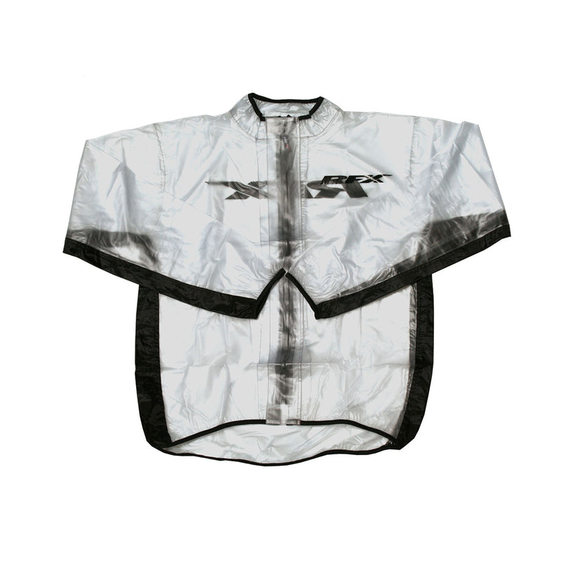 RFX Sport Regenjacke (Transparent/Schwarz) Größe Jugend Größe S (6-8)