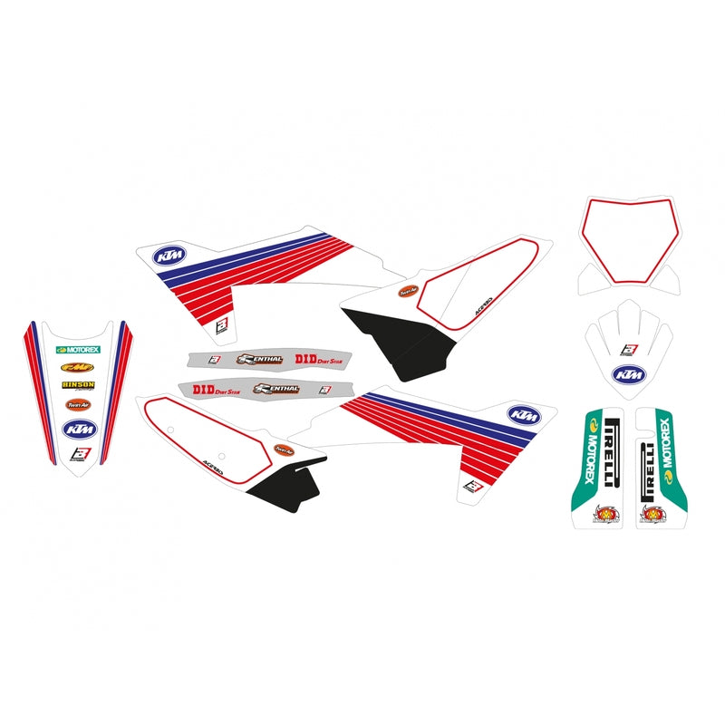 BLACKBIRD Retro Komplettes Grafik-Kit - KTM SX/SX-F