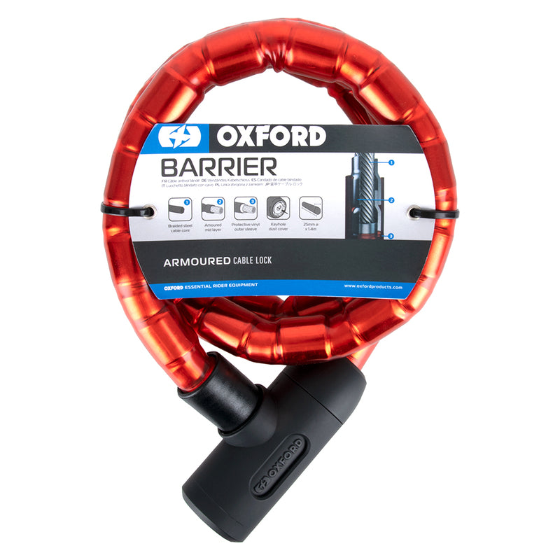 OXFORD Barrier Panzerkabelschloss - 1.4mx25mm