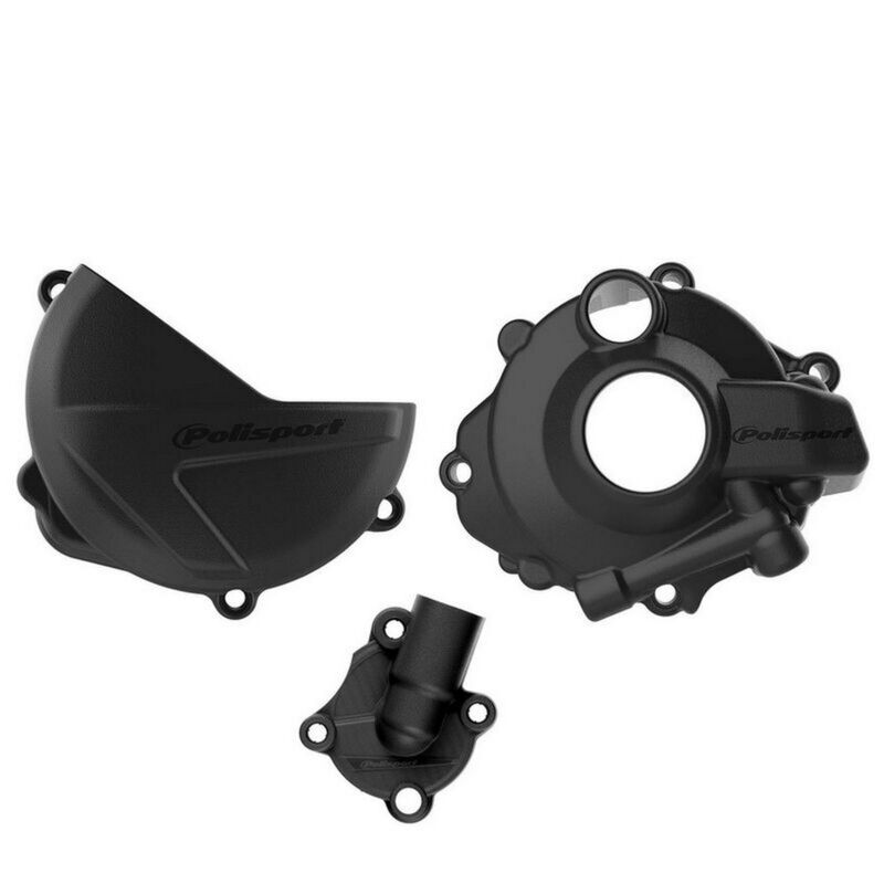 POLISPORT Kupplungs-, Zündungs- und Wasserpumpendeckelschutz Set - Honda CRF 250 R (18-22)