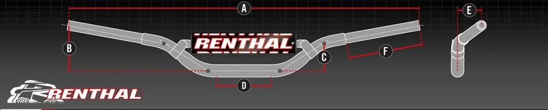 RENTHAL Lenker LE2 Hart eloxiert mit Polster