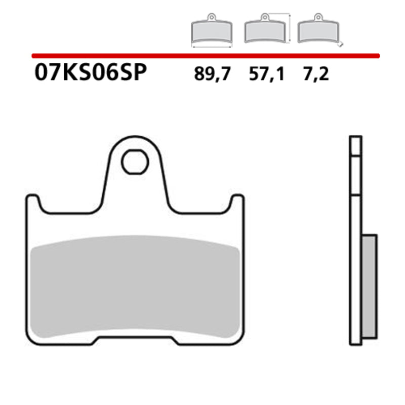 BREMBO Bremsbeläge 07KS06SP - Sintermetall