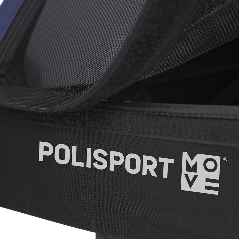POLISPORT Kinderanhänger & Kinderwagen komplett Grau/Blau
