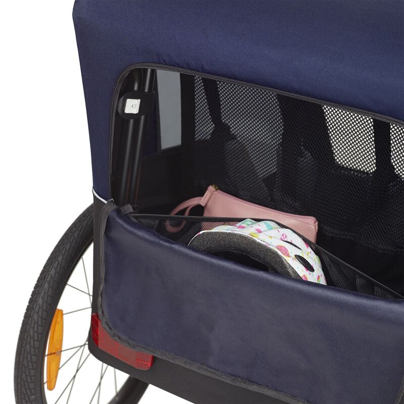POLISPORT Kinderanhänger & Kinderwagen komplett Grau/Blau