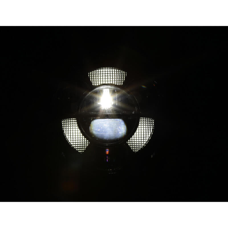 HIGHSIDER FRAME-R1 TYP 11 7 Zoll LED Hauptscheinwerfer, Befestigung unten