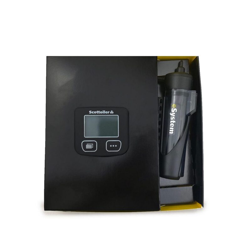 SCOTTOILER eSystem 3.1 Kettenöler + biologisch abbaubares grünes Schmiermittel