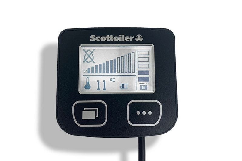 SCOTTOILER eSystem 3.1 Kettenöler + biologisch abbaubares grünes Schmiermittel