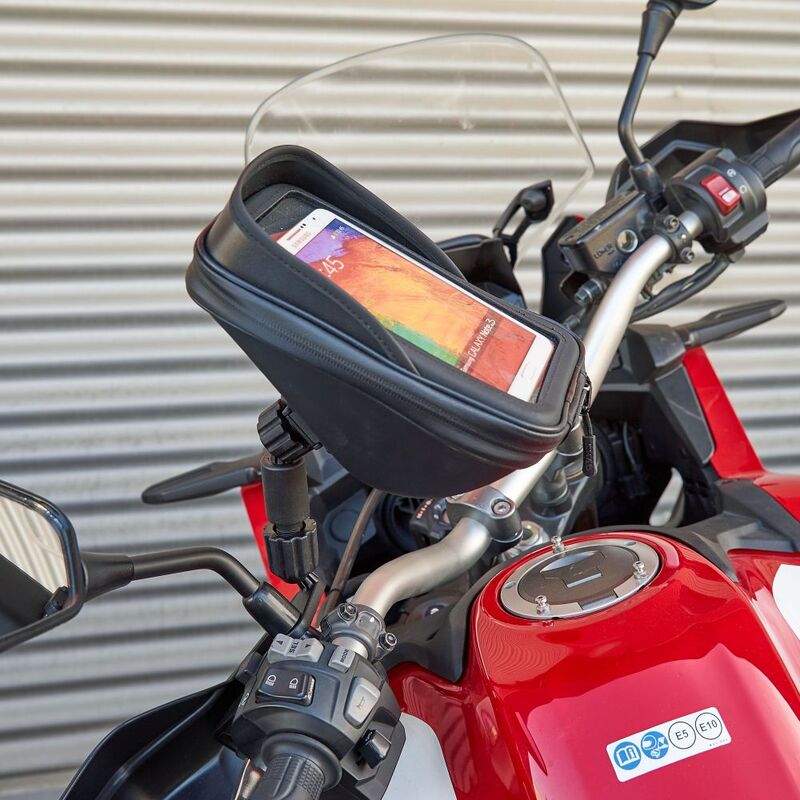 SHAD Smartphone-Halter mit Tasche (Spiegelbefestigung)