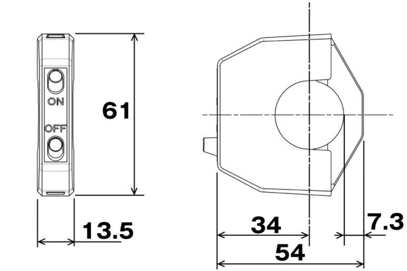 DAYTONA Universal Schalter Flachwippe