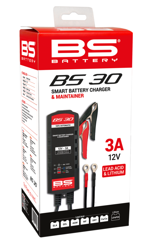 BS BATTERY BS30 Intelligentes Batterie-Ladegerät - 12V 3A