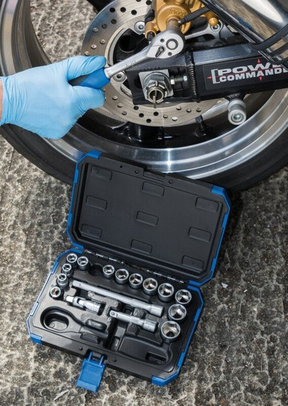 DRAPER Metric & Inch 3/8" Sockets & Ratchet Set - 18 Pieces