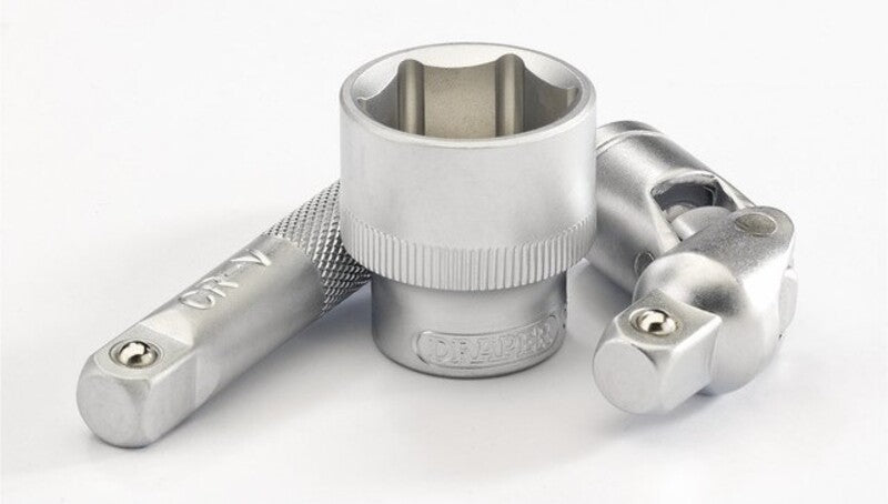 DRAPER Metric & Inch 3/8" Sockets & Ratchet Set - 18 Pieces