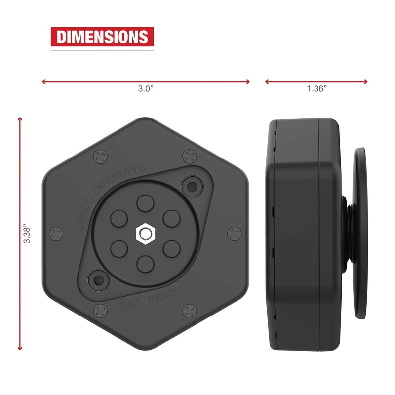 RAM MOUNTS Vibe-Safe Vibrationsdämpfer für 2-Loch-Halterungen