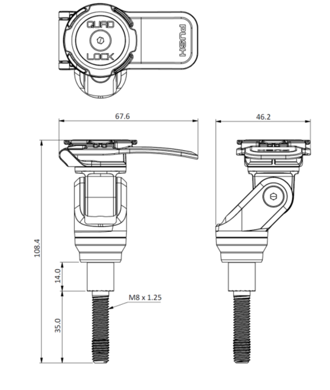 QUAD LOCK Pro Lenkerklemmhalterung