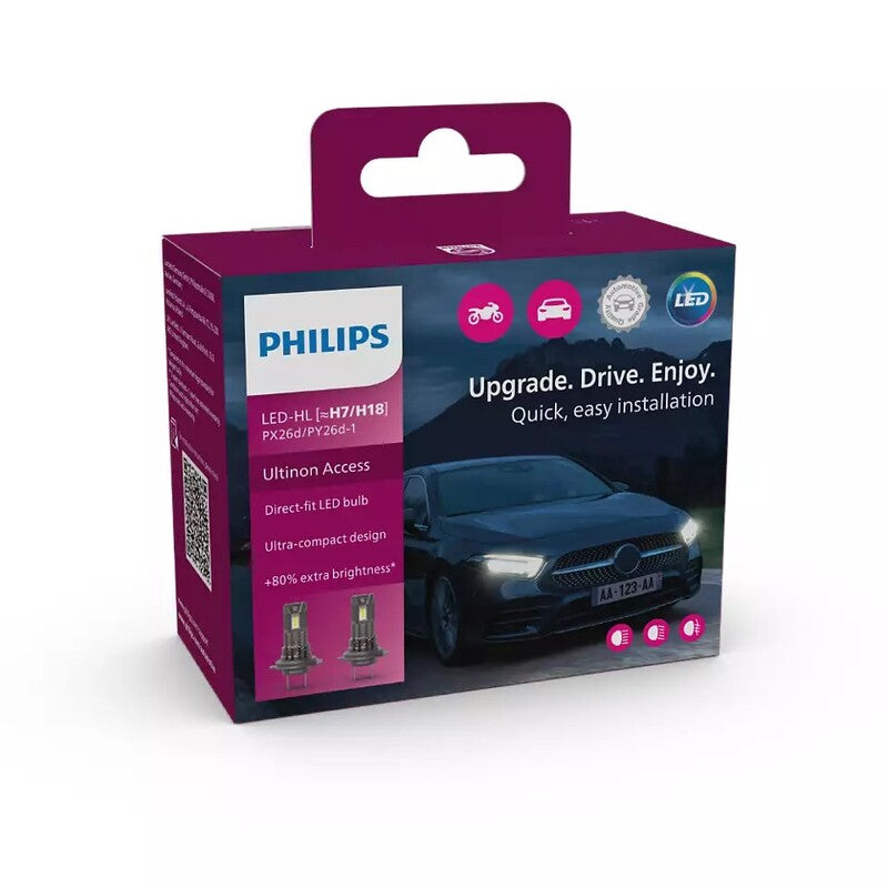PHILIPS H7 Ultinon Access Moto Glühlampe 12V/55W - 1 Stck.