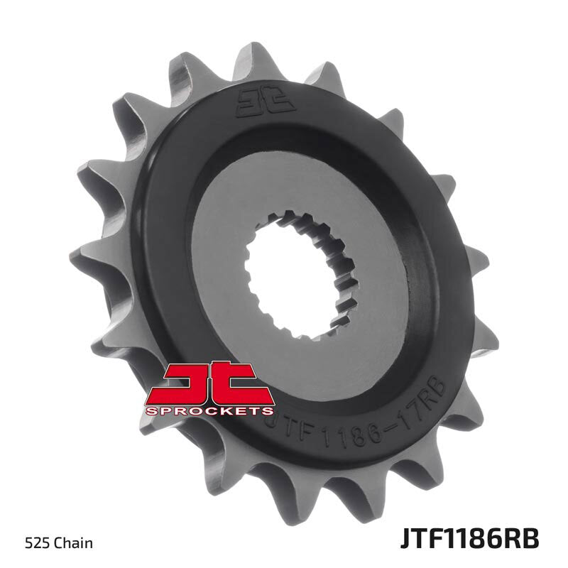 JT SPROCKETS geräuscharmes vorderes Stahlritzel 1186 - 525