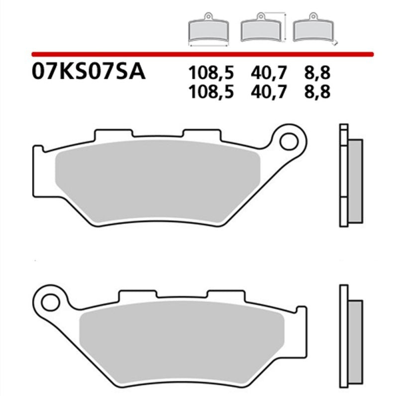 BREMBO Bremsbeläge 07KS07SA - Sintermetall