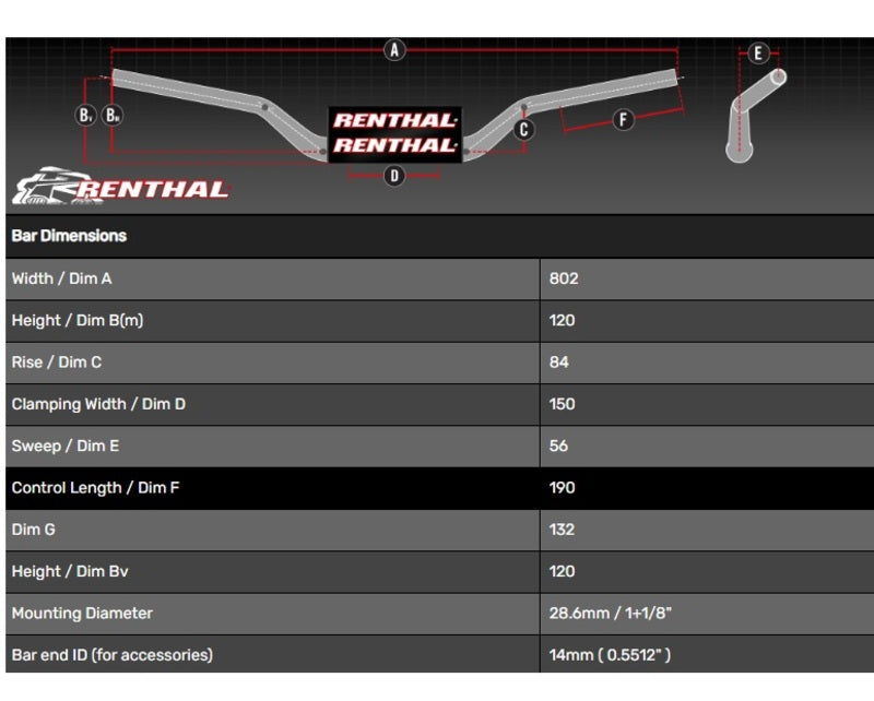 RENTHAL Street Fatbar Adventure High 609