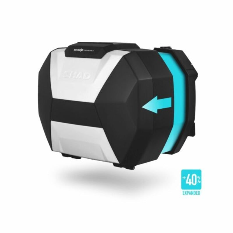 SHAD SH38X Aluminium Expandierbare Seitenkoffer Set