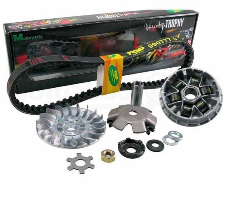 TOP PERFORMANCE Variotop "TPR" GP mit Riemen für Minarelli/Yamaha vertikal/horizontal langes Kurbelgehäuse - Gewichte Ø16