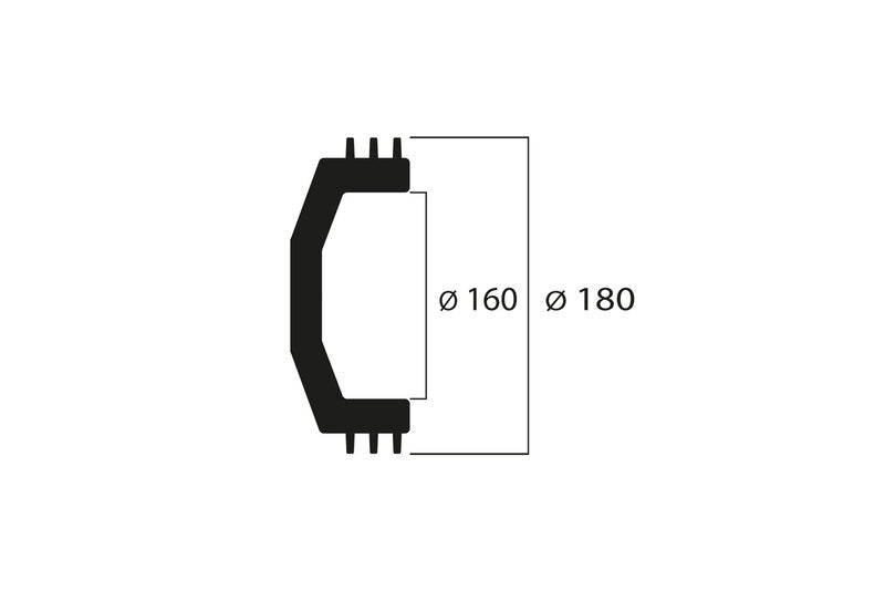 MALOSSI Maxi Wing Kupplungsglocke Innen ø 160 mm, Gewicht 1674 g