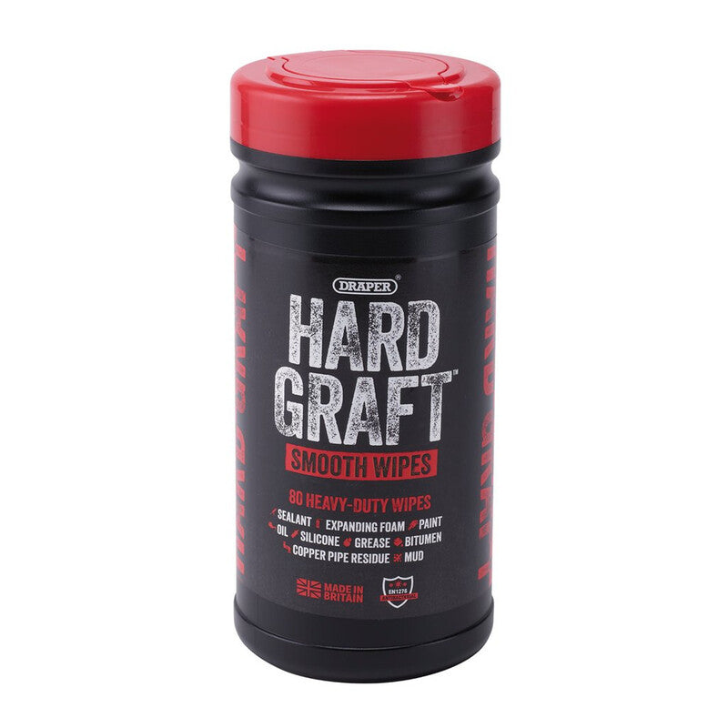 DRAPER Hard Graft Mehrzweck-Glättetücher (Behälter mit 80 Stück)