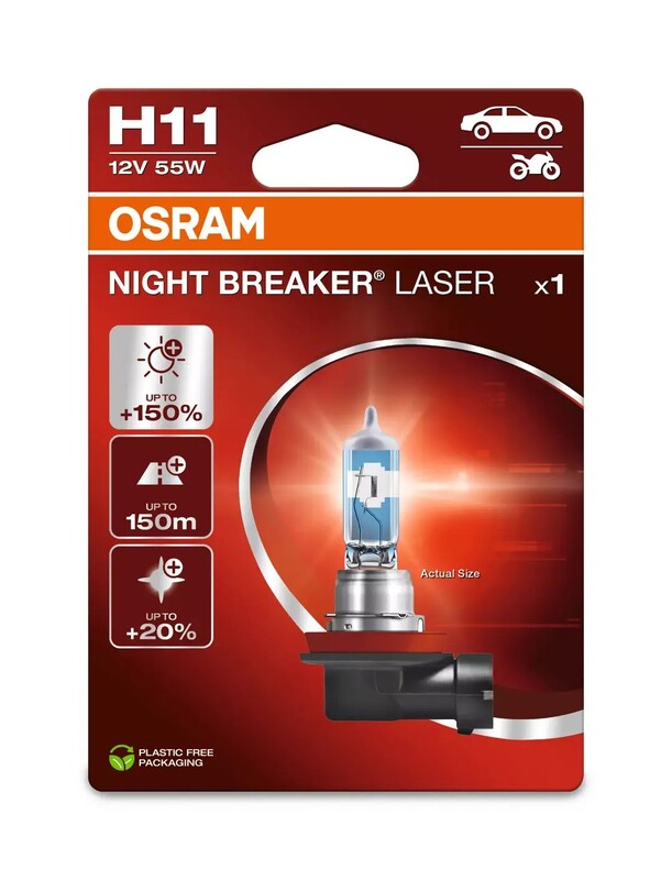 OSRAM Glühlampe Night Braker Laser NBL H11 12V / 55W X1
