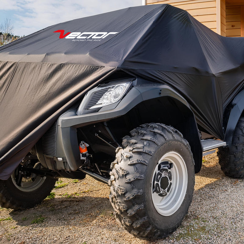 VECTOR Abdeckplane außen für ATV/Quads – Schwarz - M