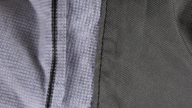 VECTOR Heavy Duty Abdeckplane außen für Motorrad/Scooter mit Topcase hohe Windschutzscheibe - Schwarz - 2XL