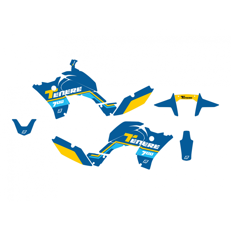 BLACKBIRD Rally Ride Grafik-Kit – Blau