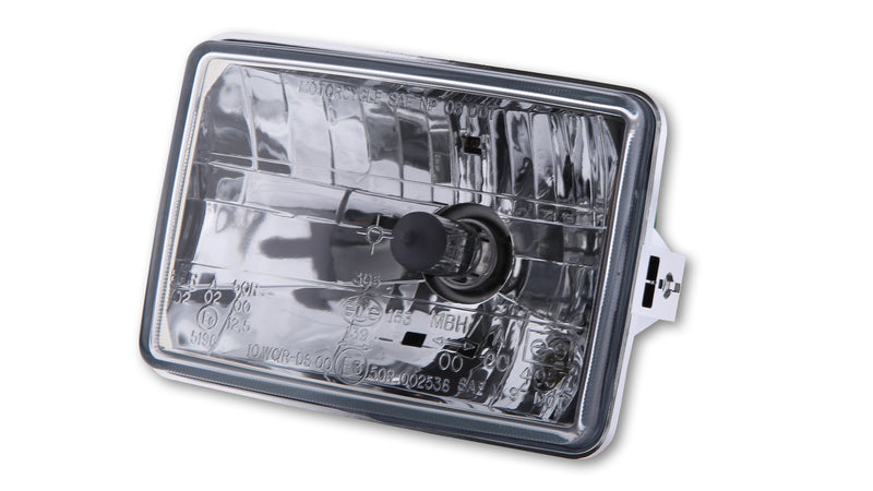 SHIN YO H4 Einsatz 130 x 90mm, Klarglas 12V 60/55W, Standlicht, E-gepr.