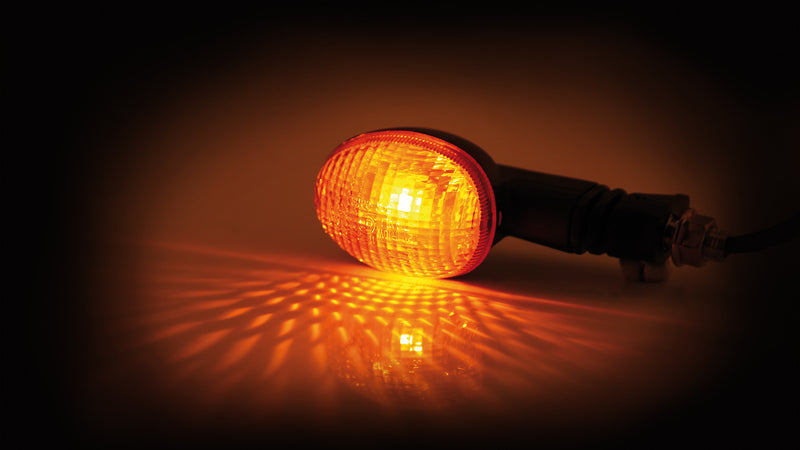 SHIN YO Mini-Blinker, oval, schwarz