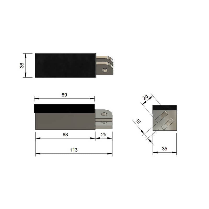 HIGHSIDER pro Fußrasten Silber Für Honda (Paar)