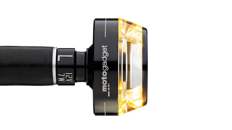 MOTOGADGET Lenkerendenblinker mo.Blaze DISC, rechts, Schwarz