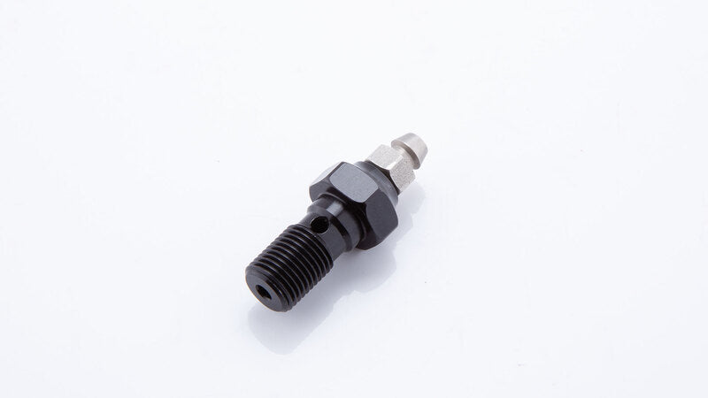 LSL Alu-Hohlschraube M10x1.00, schwarz, mit Entlüfternippel
