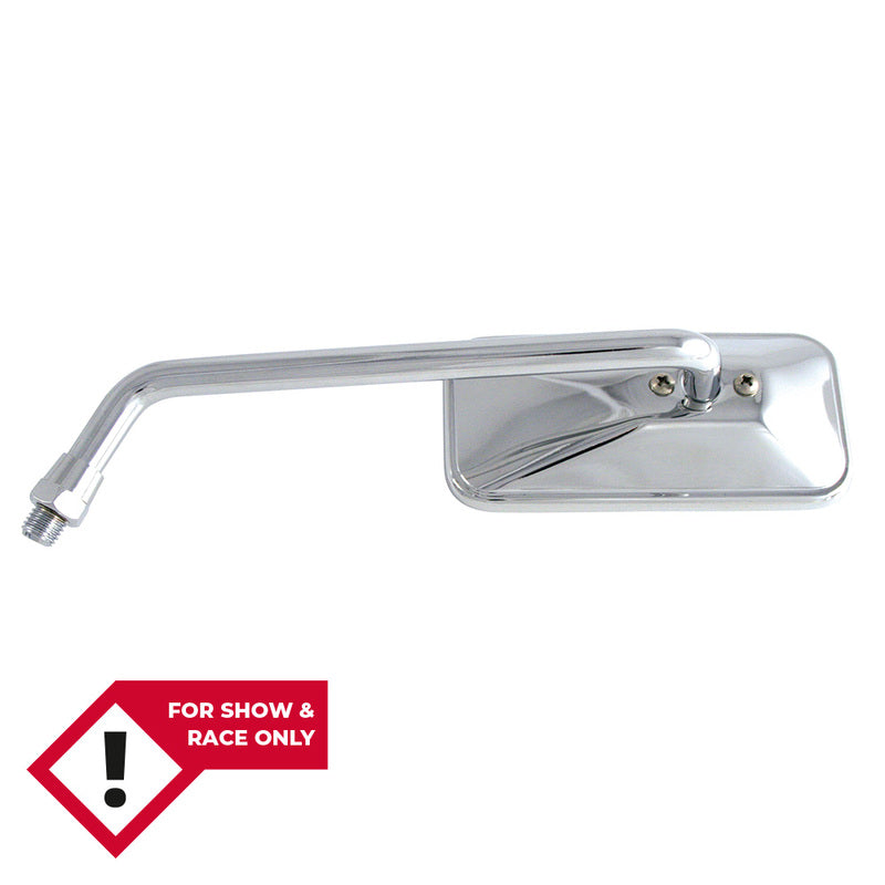 SHIN YO Chopperspiegel, lang, rechteckig, chrom, links