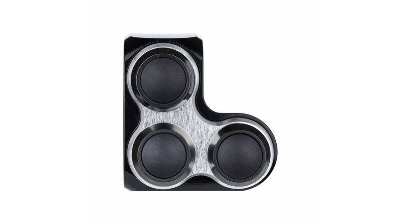 MOTOGADGET mo.switch basic Tasterarmatur, 3 Taster Schwarz/Silber