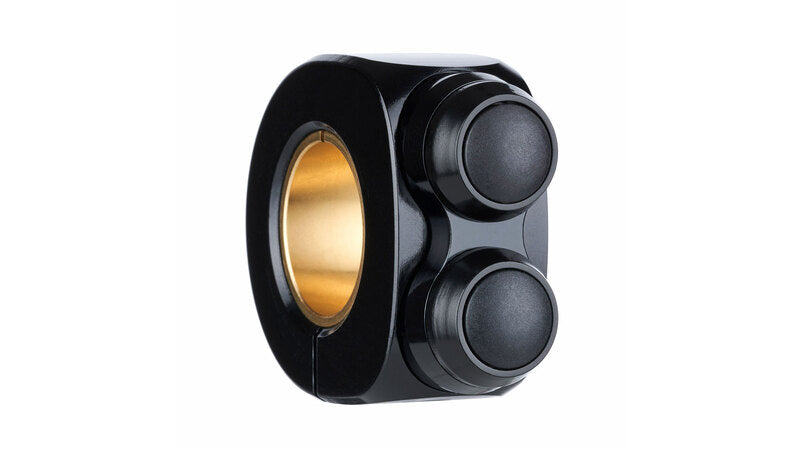 MOTOGADGET mo.switch basic Tasterarmatur, 2 Taster Schwarz/Schwarz