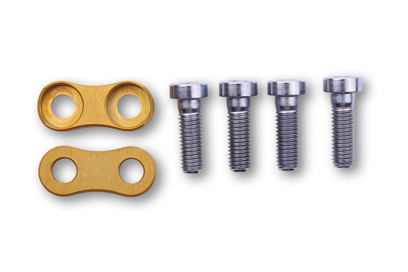 LSL Fixierstücke für 2Slide Rastenanlage gold. Lieferumfang: 1 Paar incl. Schrauben.