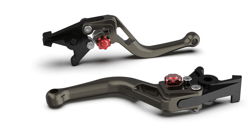 LSL Bremshebel BOW für Brembo 15/17/19 RCS, R37R, kurz, anthrazit/rot