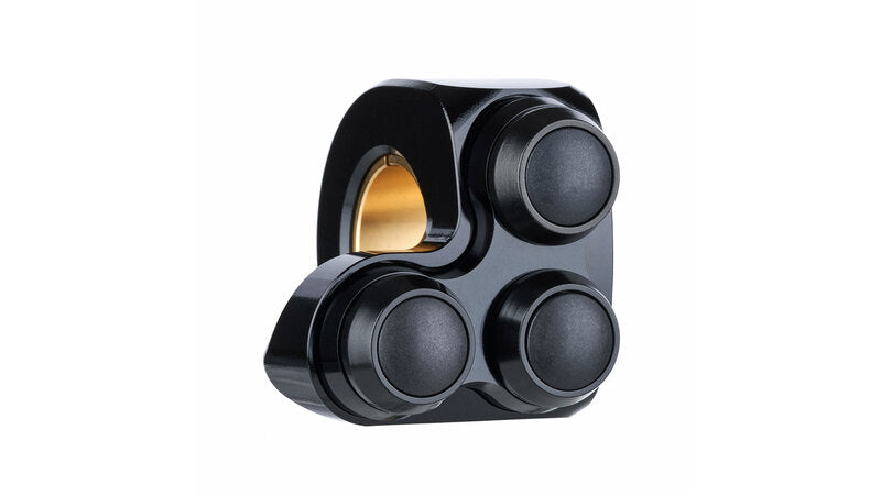 MOTOGADGET mo.switch basic Tasterarmatur, 3 Taster Schwarz/Schwarz