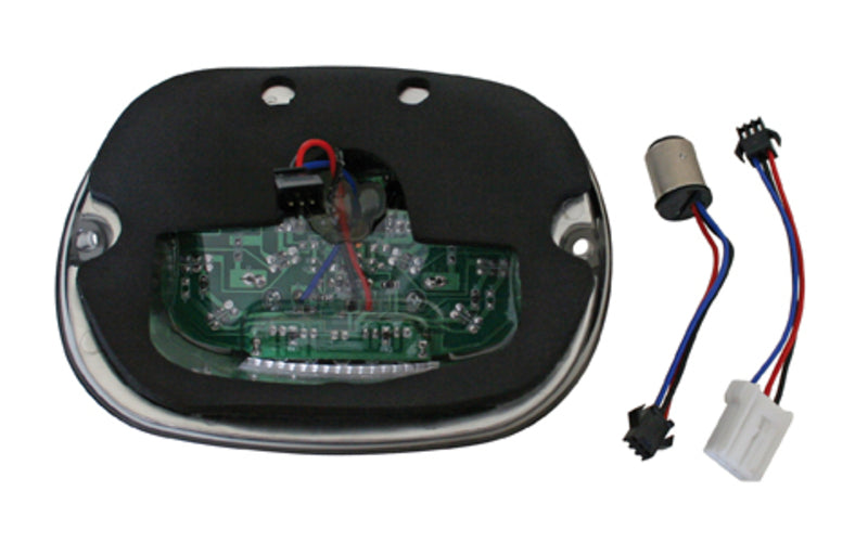 HIGHSIDER smart LED-Rücklicht, getöntes Glas und Chromreflektor, für viele HD-Modelle 1973-1998