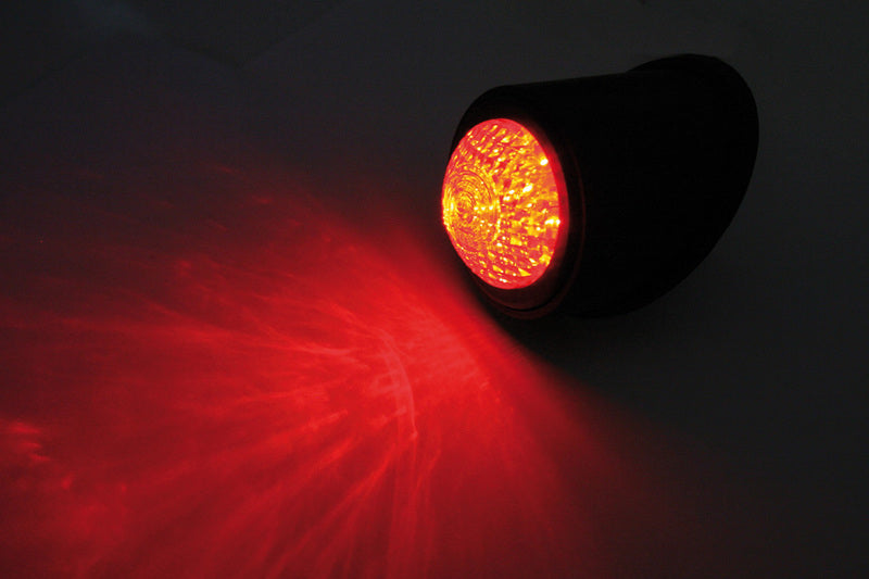 HIGHSIDER smart LED-Rücklicht OLD SCHOOL TYP1, schwarz, rotes Glas, E-gepr.