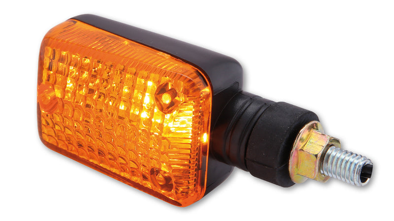 HIGHSIDER smart Mini-Blinker, schwarz, Glas gelb