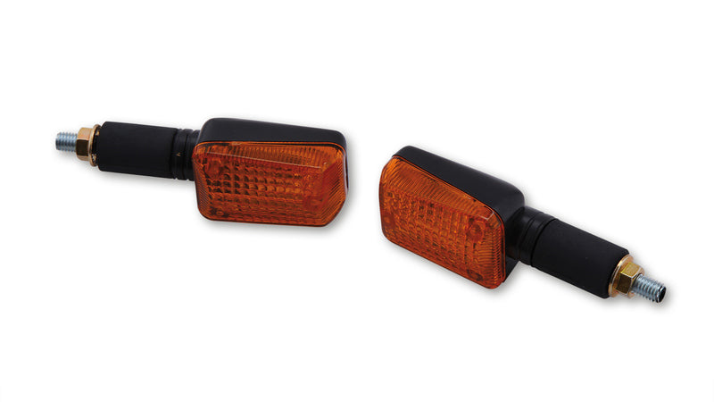 HIGHSIDER smart Mini-Blinker, schwarz, Glas gelb