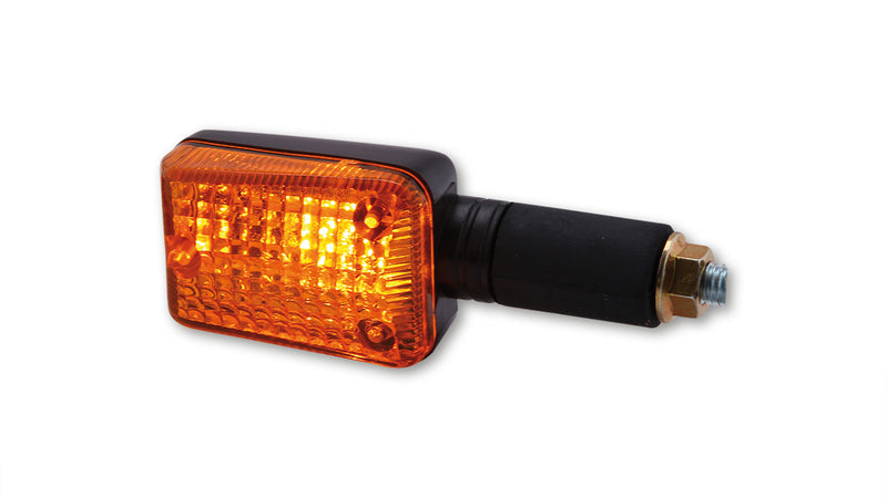 HIGHSIDER smart Mini-Blinker, schwarz, Glas gelb