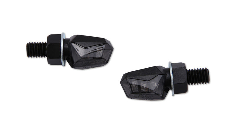 HIGHSIDER smart LED-Blinker TINY, schwarz, getöntes Glas