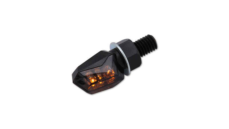 HIGHSIDER smart LED-Blinker TINY, schwarz, getöntes Glas